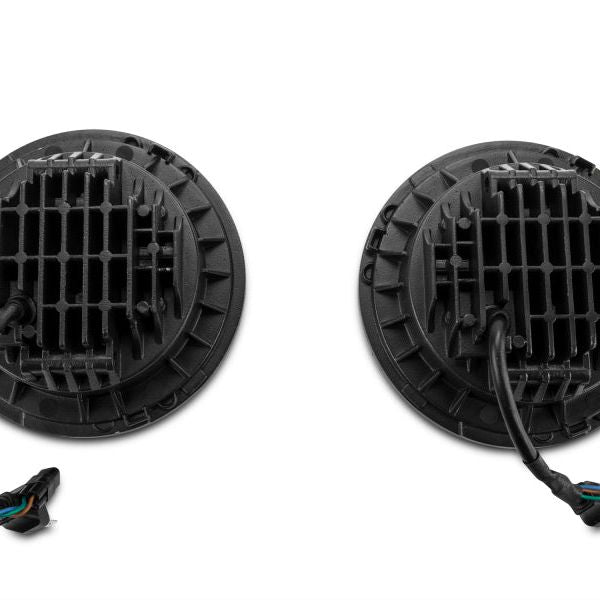 Raxiom J108037 - RAXJ108037 - Raxiom 97-18 Jeep Wrangler TJ/JK Axial Halo Headlights w/ DRL Amber Signals- Blk Hsng (Clear Lens) - Shipped in Europe - Tuningsupply.com