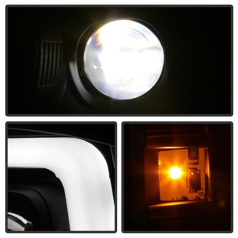 SPYDER 5088062 - SPY5088062 - Spyder Ford F-250 99-04/Excursion 00-04 1 Piece LED Headlights - Black PRO-YD-FF25099V2PL-BK - Shipped in Europe - Tuningsupply.com