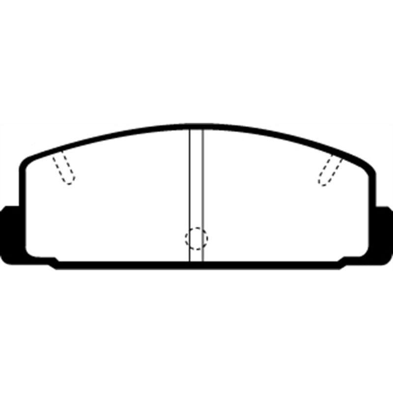 EBC DP3729C - EBCDP3729C - EBC 03-04 Mazda Protege 2.0 Turbo (Mazdaspeed) Redstuff Rear Brake Pads - Shipped in Europe - Tuningsupply.com