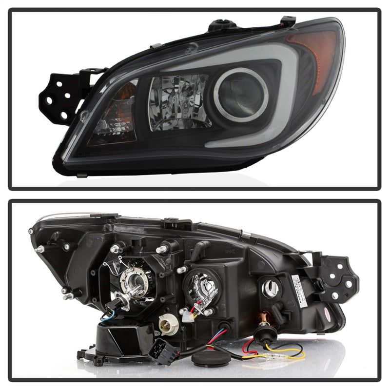 SPYDER 5083920 - SPY5083920 - Spyder Subaru WRX 2006-2007 Projector Headlights - Halogen Only - Black PRO-YD-SWRX06-LBDRL-BK - Shipped in Europe - Tuningsupply.com