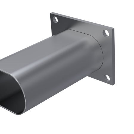 QTP 10338 - QTP10338 - QTP 3in Weld-On QTEC Low Profile Conncetion Oval Tube Kit - Shipped in Europe - Tuningsupply.com