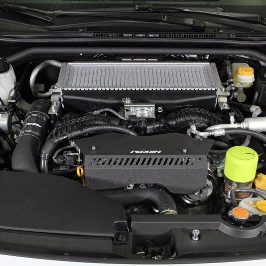 Perrin Performance PSP-ENG-153BK - PERPSP-ENG-153BK - PERRIN 22-25 Subaru WRX Pulley Cover - Black (TALL - For Use w/o PERRIN AOS) - Shipped in Europe - Tuningsupply.com