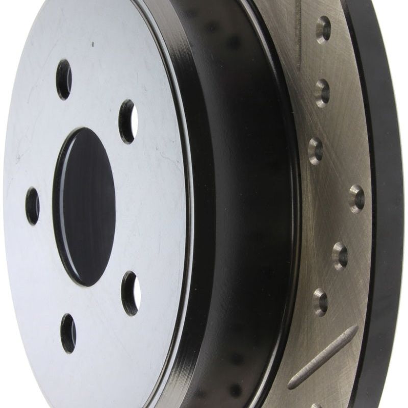 Stoptech 127.63054L - STO127.63054L - StopTech 03-09 Chrysler PT Cruiser Tur / 03-05 Dodge Neon SRT-4 Rear Left Slotted & Drilled Rotor - Shipped in Europe - Tuningsupply.com