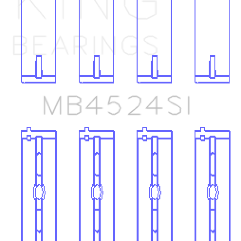 King Engine Bearings GMB4524SI - KINGMB4524SI - King Engine Bearings Nissan VR38DETT/VQ35HR/VQ37HR Main Bearing Set - Shipped in Europe - Tuningsupply.com