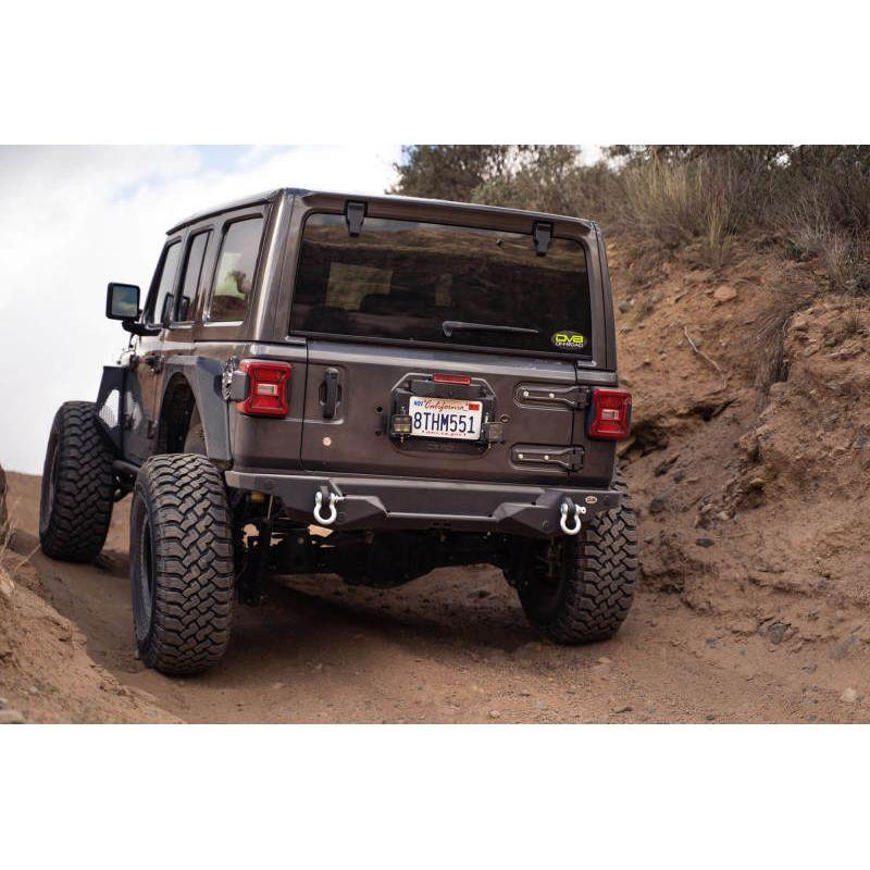 DV8 Offroad TSJL-03 - DVETSJL-03 - DV8 Offroad 18-22 Jeep Wrangler JL Spare Tire Delete Kit w/Light Mounts - Shipped in Europe - Tuningsupply.com