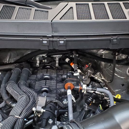 J&L 3028P-C - JLT3028P-C - J&L 2021-2025 Ford F-150 3.5L Passenger Side Oil Separator 3.0 - Clear Anodized - Shipped in Europe - Tuningsupply.com