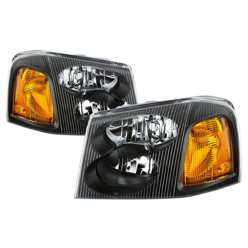 SPYDER 9042652 - SPY9042652 - xTune 02-09 GMC Envoy OEM Style Headlights - Black (HD-JH-GEN02-AM-BK) - Shipped in Europe - Tuningsupply.com