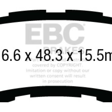 EBC DP43018R - EBCDP43018R - EBC 13+ Acura RLX 3.5 Yellowstuff Rear Brake Pads - Shipped in Europe - Tuningsupply.com