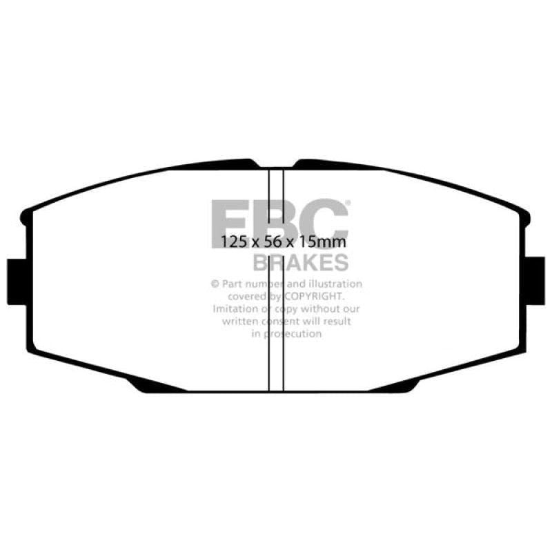 EBC DP4610R - EBCDP4610R - EBC 86-92 Toyota Supra 2.8 Yellowstuff Front Brake Pads - Shipped in Europe - Tuningsupply.com