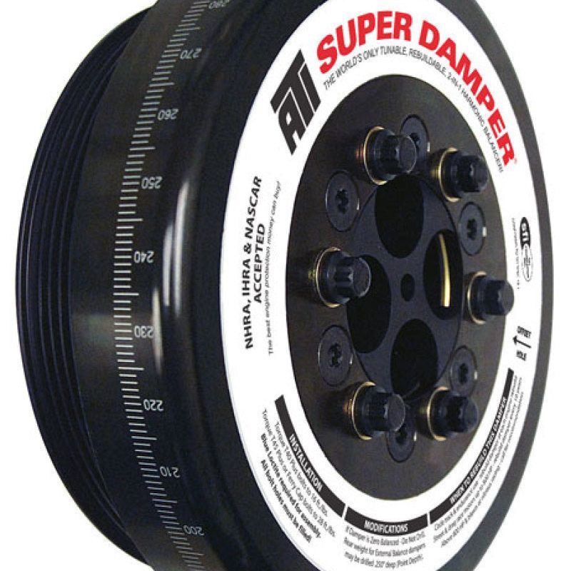 ATI ATI917365 - APPATI917365 - ATI Damper - 8.074in - Steel - 8 Grv - Cummins - 4BT - 6BT - 3.9L - 5.9L - 3 Ring - Diesel - Shipped in Europe - Tuningsupply.com