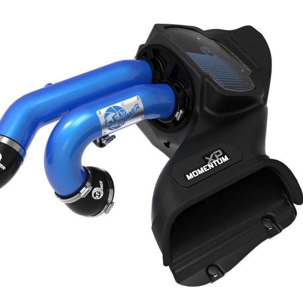 aFe 50-30072RL - AFE50-30072RL - aFe 21-22 Ford F-150 Raptor V6-3.5L(tt) Momentum XP Cold Air Intake System - Blue w/ Pro 5R Filter - Shipped in Europe - Tuningsupply.com