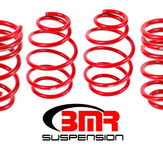 BMR Suspension SP019R - BMRSP019R - BMR 10-15 5th Gen Camaro V8 Lowering Spring Kit (Set Of 4) - Red - Shipped in Europe - Tuningsupply.com