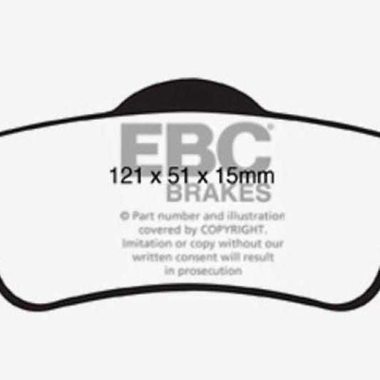 EBC DP31834C - EBCDP31834C - EBC 11+ Chevrolet Caprice 3.6 Redstuff Rear Brake Pads - Shipped in Europe - Tuningsupply.com