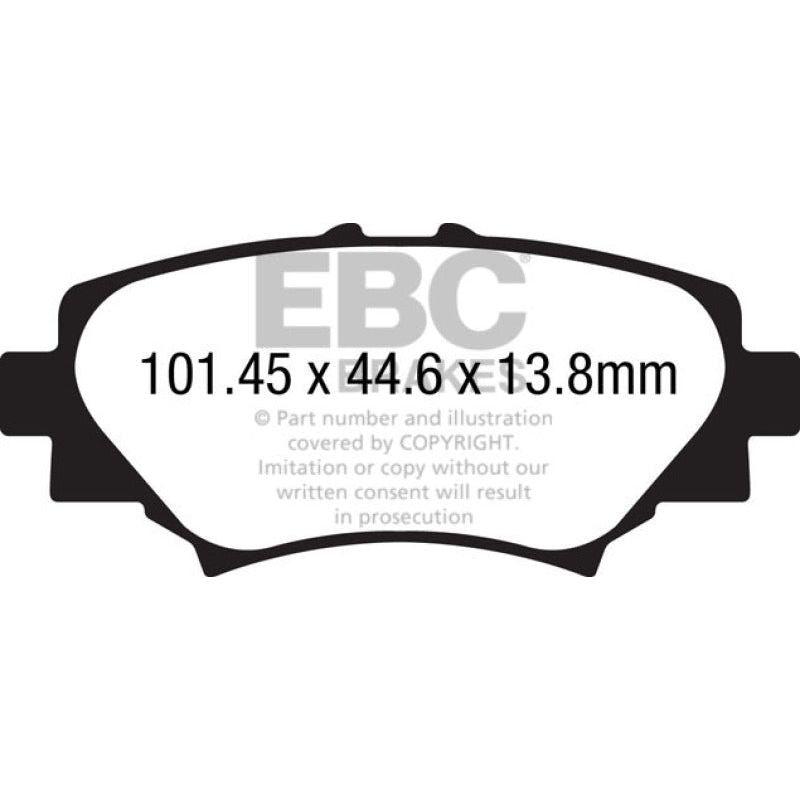 EBC DP22186 - EBCDP22186 - EBC 14+ Mazda 3 2.0 (Japan Build) Greenstuff Rear Brake Pads - Shipped in Europe - Tuningsupply.com