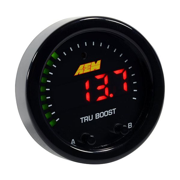 AEM 30-0352 - AEM30-0352 - AEM X-Series Tru-Boost Controller Gauge w/ Boost Control Solenoid 80PSIg Internal MAP Sensor - Shipped in Europe - Tuningsupply.com