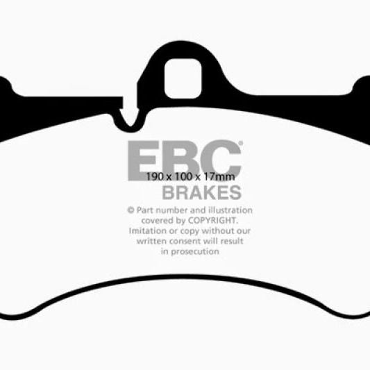 EBC DP41521R - EBCDP41521R - EBC 04-07 Porsche Cayenne 3.2 Yellowstuff Front Brake Pads - Shipped in Europe - Tuningsupply.com