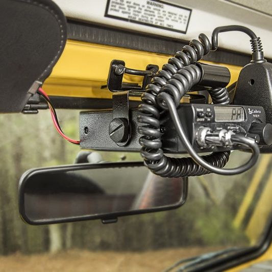 Rugged Ridge 13551.08 - RUG13551.08 - Rugged Ridge CB Radio Mount Windshield 97-02 Jeep Wrangler TJ - Shipped in Europe - Tuningsupply.com