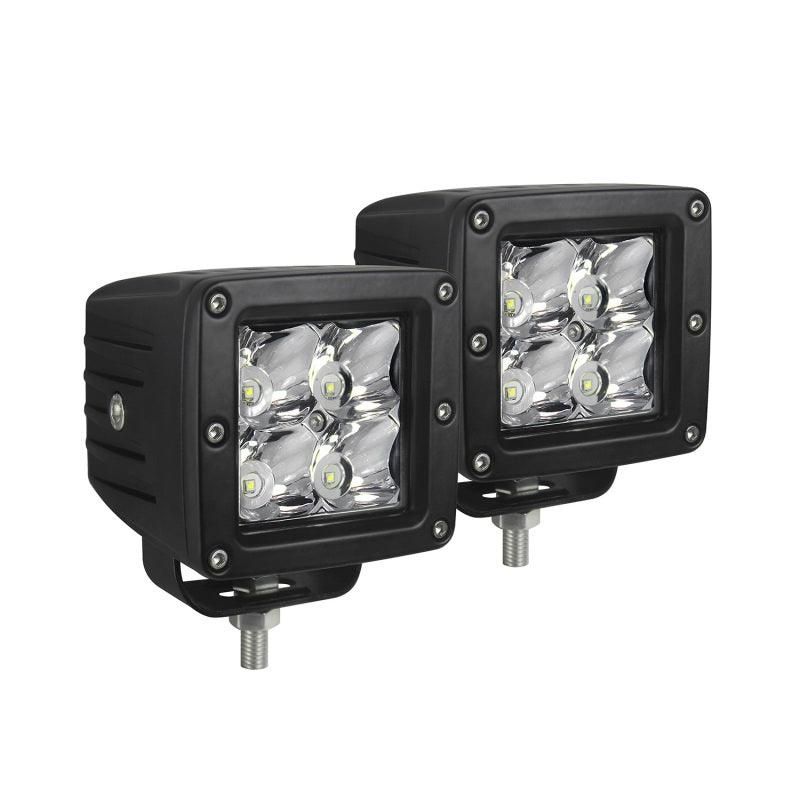 Westin 09-12200A-PR - WES09-12200A-PR - Westin Compact LED -4 5W Cree 3 inch x 3 inch (Set of 2) - Black - Shipped in Europe - Tuningsupply.com