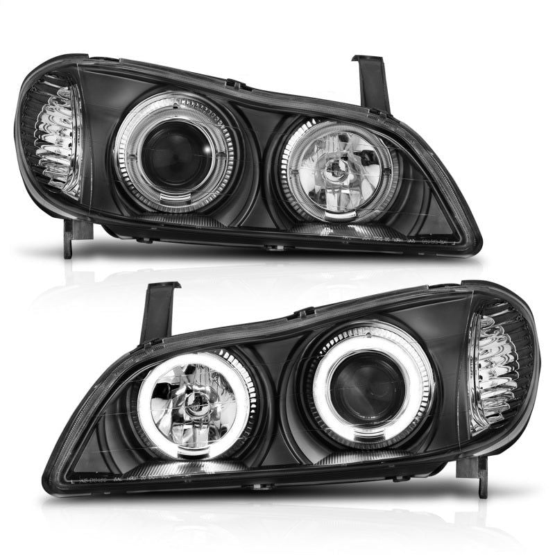 ANZO 121077 - ANZ121077 - ANZO 2000-2004 Infiniti I30 Projector Headlights w/ Halo Black - Shipped in Europe - Tuningsupply.com