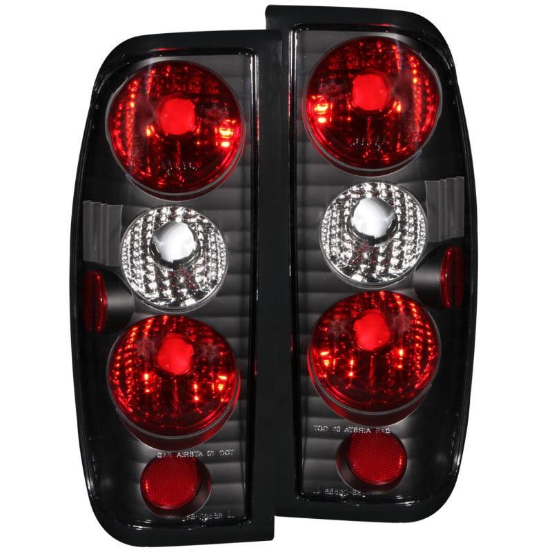ANZO 211115 - ANZ211115 - ANZO 1998-2004 Nissan Frontier Taillights Black - Shipped in Europe - Tuningsupply.com