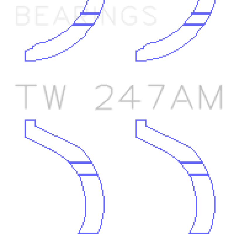 King Engine Bearings GTW247AM - KINGTW247AM - King Engine Bearings Mitsubishi 6G71/6G72/6G72T/6G73 V6/Hyundai G6AV V6 Thrust Washer Set - Shipped in Europe - Tuningsupply.com