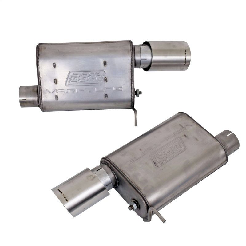BBK 41065 - BBK41065 - BBK Vari-Tune Axle Back Exhaust Kit 2 Adjustable Performance Mufflers 2-3/4 Pipe 4 in. Tips - Shipped in Europe - Tuningsupply.com