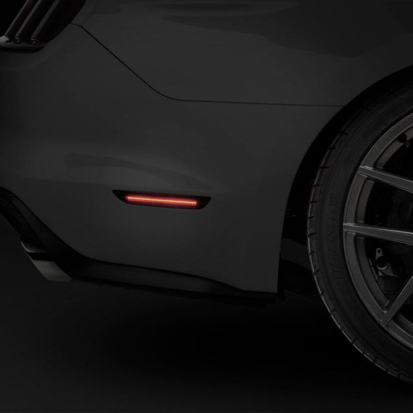 Raxiom 390265 - RAX390265 - Raxiom 15-22 Ford Mustang Axial Series LED Side Marker Lights Rear (Smoked) - Shipped in Europe - Tuningsupply.com