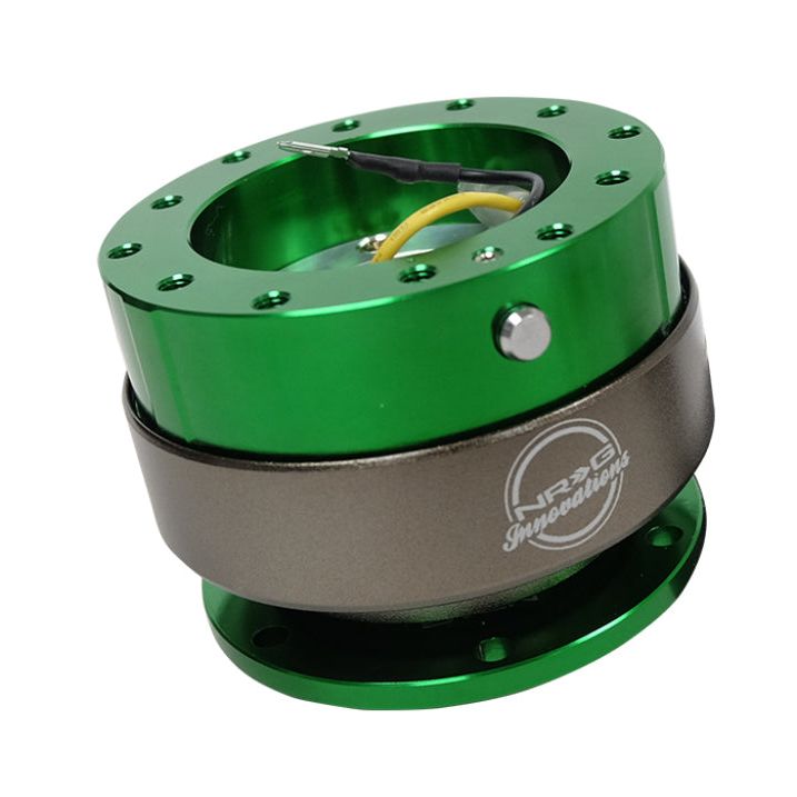 NRG SRK-200GN - NRGSRK-200GN - NRG Quick Release Gen 2.0 - Green Body / Green Ring - Shipped in Europe - Tuningsupply.com