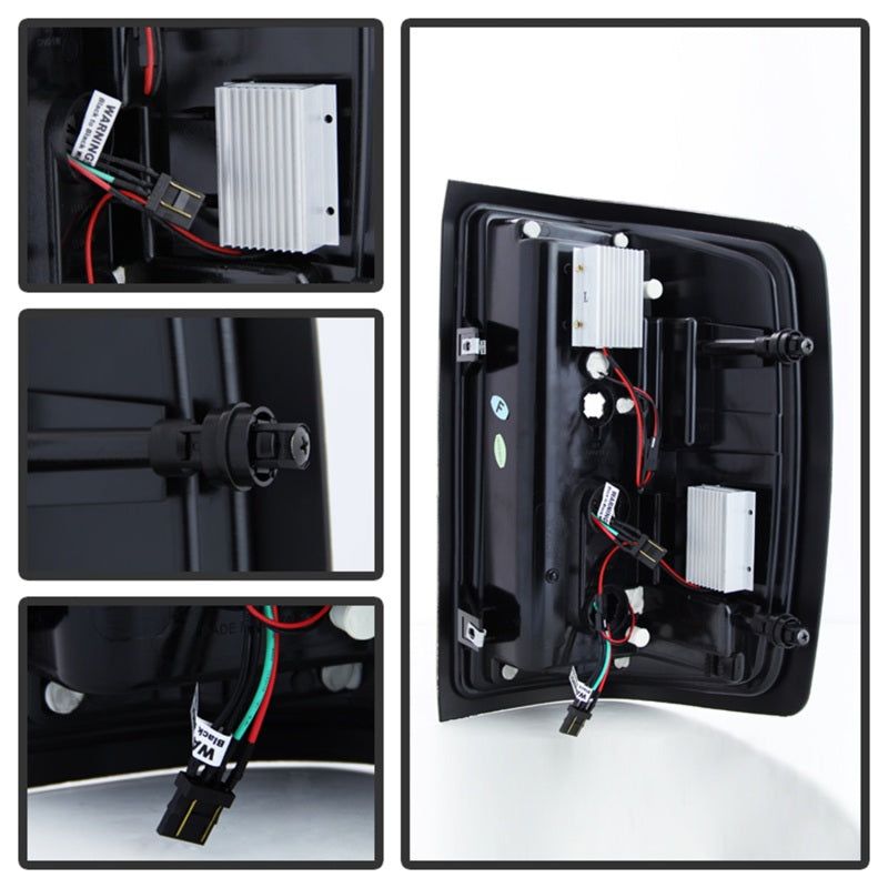 SPYDER 5079992 - SPY5079992 - Spyder 14-18 Chevy 1500 / 15-19 GMC 3500 Dually / Bar LED Tail Lights Blk Smke ALT-YD-CS14-LBLED-BSM - Shipped in Europe - Tuningsupply.com