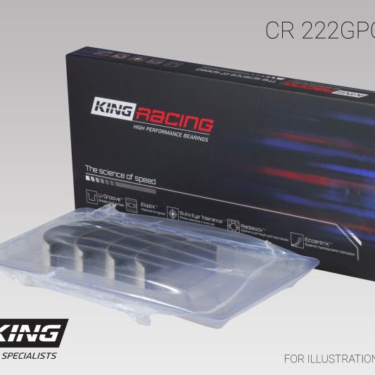 King Engine Bearings GCR222GPC - KINGCR222GPC - King Engine Bearings BMW N55B30A Sputter Replacement Rod Bearing Set - Size STD (2 Pair) - Shipped in Europe - Tuningsupply.com
