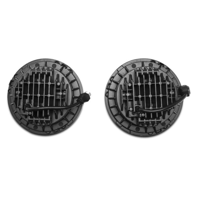 Raxiom J108043 - RAXJ108043 - Raxiom 97-18 Jeep Wrangler TJ/JK Axial Series LED Daymaker Headlights- Chrome Housing (Clear Lens) - Shipped in Europe - Tuningsupply.com