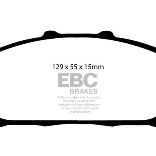 EBC DP31206C - EBCDP31206C - EBC 94-01 Acura Integra 1.8 Redstuff Front Brake Pads - Shipped in Europe - Tuningsupply.com