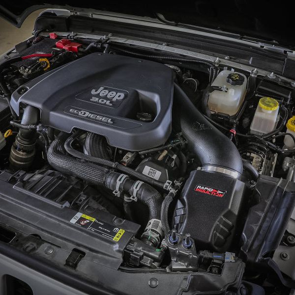 aFe 52-10005D - AFE52-10005D - aFe Rapid Induction Cold Air Intake System w/Pro DRY-S Filter 20-21 Jeep Wrangler V6 3.0L - Shipped in Europe - Tuningsupply.com