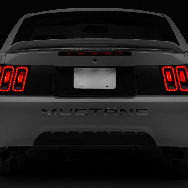 Raxiom 100807 - RAX100807 - Raxiom 99-04 Ford Mustang Excluding 99-01 Cobra Icon LED Tail Lights- Black Housing (Smoked Lens) - Shipped in Europe - Tuningsupply.com