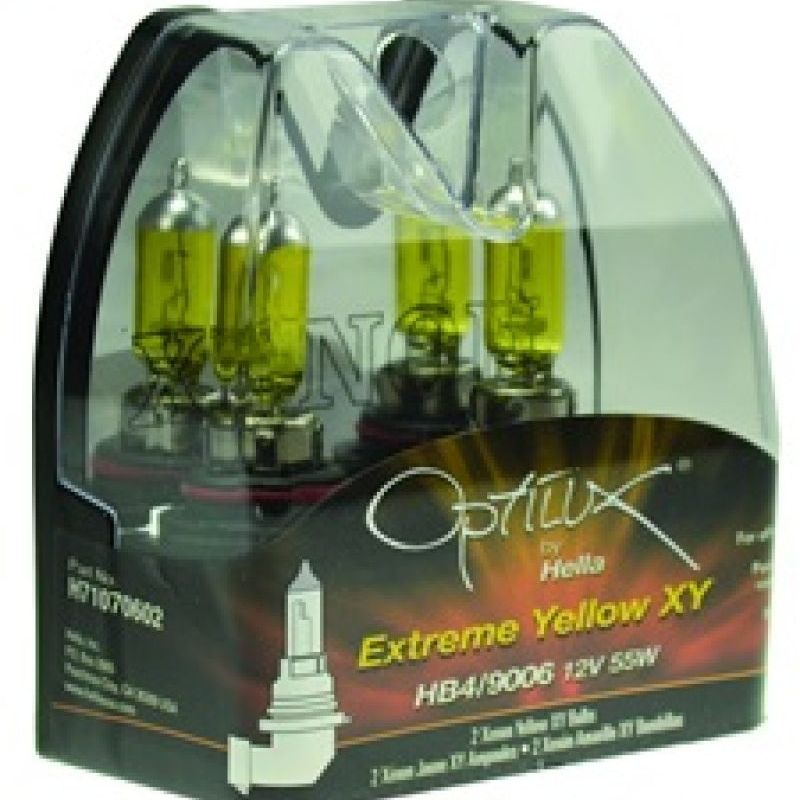 Hella LAH71070602 - HELLAH71070602 - Hella Optilux HB4 9006 12V/55W XY Xenon Yellow Bulb - Shipped in Europe - Tuningsupply.com