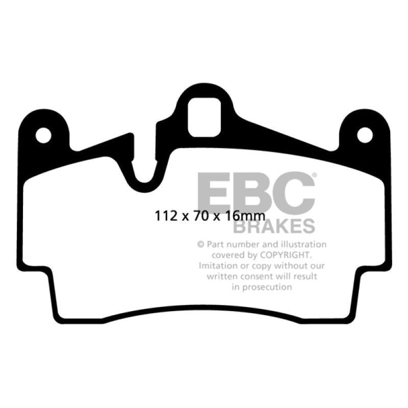 EBC DP31474C - EBCDP31474C - EBC 04-07 Porsche Cayenne 3.2 Redstuff Rear Brake Pads - Shipped in Europe - Tuningsupply.com