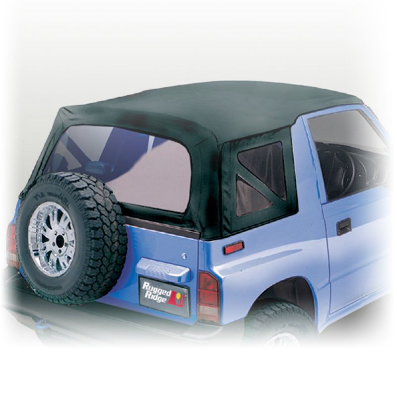 Rugged Ridge 53702.15 - RUG53702.15 - Rugged Ridge S-Top Black Denim Clear Windows 88-94 Sidekicks - Shipped in Europe - Tuningsupply.com
