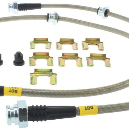 Stoptech 950.42006 - STO950.42006 - StopTech 2/89-96 Nissan 300ZX / 6/89-96 300ZX Turbo Stainless Steel Front Brake Lines - Shipped in Europe - Tuningsupply.com