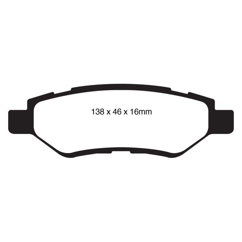 EBC DP31829C - EBCDP31829C - EBC 08-13 Cadillac CTS 3.0 Redstuff Rear Brake Pads - Shipped in Europe - Tuningsupply.com