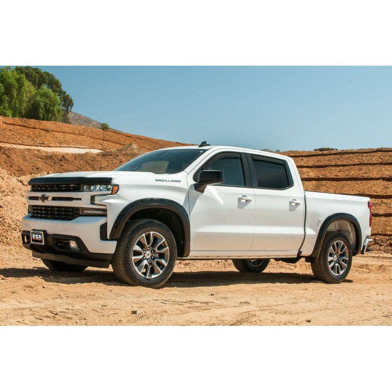 EGR 571691 - EGR571691 - EGR 2019 Chevy 1500 Crew Cab In-Channel Window Visors - Dark Smoke - Shipped in Europe - Tuningsupply.com