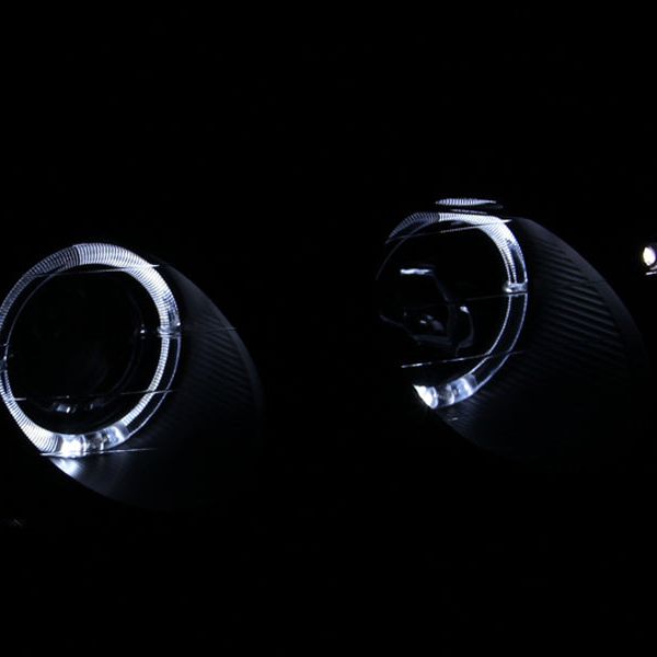 ANZO 121365 - ANZ121365 - ANZO 1997-1999 Mitsubishi Eclipse Projector Headlights w/ Halo Black G2 - Shipped in Europe - Tuningsupply.com