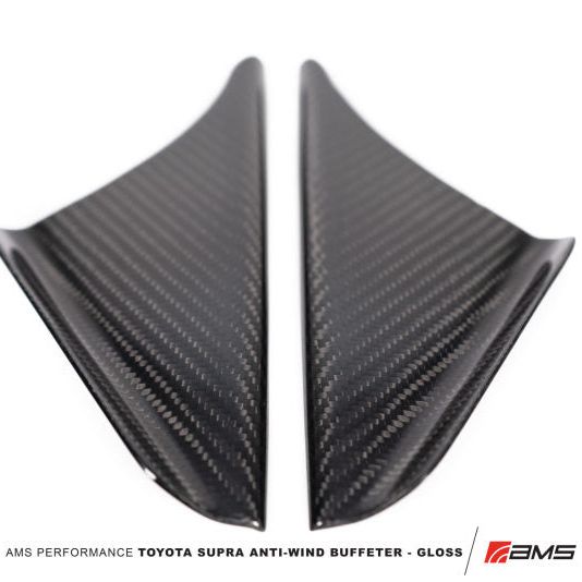 AMS AMS.38.06.0002-1 - AMSAMS.38.06.0002-1 - AMS Performance 2020+ Toyota GR Supra Anti-Wind Buffeting Kit - Gloss Carbon - Shipped in Europe - Tuningsupply.com