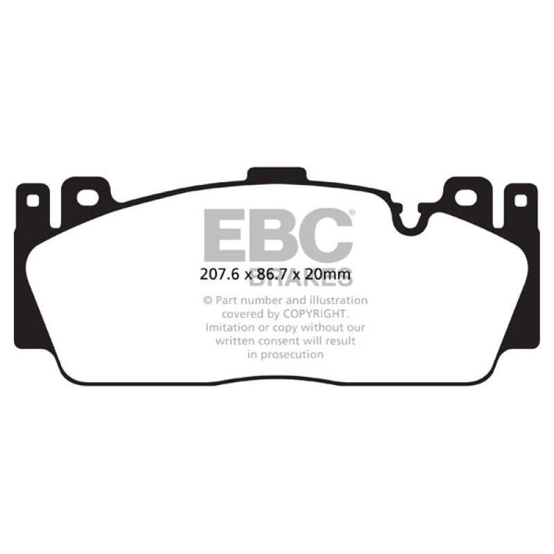 EBC DP52148NDX - EBCDP52148NDX - EBC 12-16 BMW M5 (F10) Bluestuff Front Brake Pads - Shipped in Europe - Tuningsupply.com
