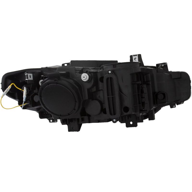 ANZO 121504 - ANZ121504 - ANZO 2012-2015 BMW 3 Series Projector Headlights w/ U-Bar Black - Shipped in Europe - Tuningsupply.com