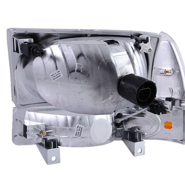 ANZO 111080 - ANZ111080 - ANZO 2000-2004 Ford Excursion Crystal Headlights Black - Shipped in Europe - Tuningsupply.com