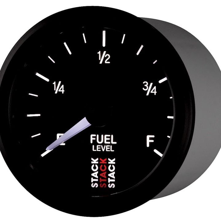 AutoMeter ST3315 - ATMST3315 - Autometer Stack Instruments 52mm 0-280 Ohm Programmable Pro Stepper Motor Fuel Level Gauge - Black - Shipped in Europe - Tuningsupply.com