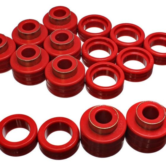 Energy Suspension 3.4122R - ENG3.4122R - Energy Suspension Chevy Xtra Cab 2&4Wd Body Mts - Red - Shipped in Europe - Tuningsupply.com