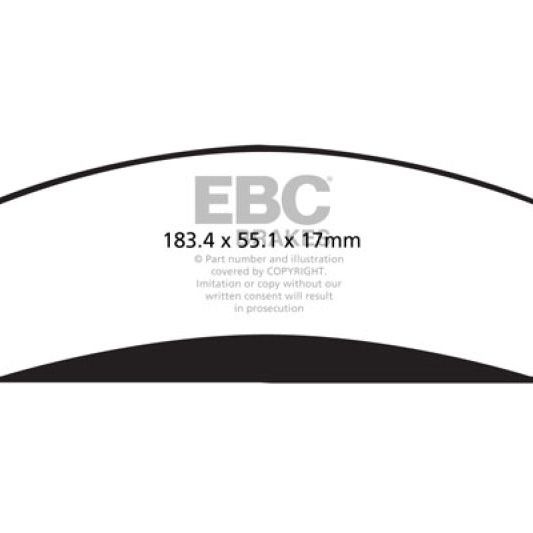 EBC DP32139C - EBCDP32139C - EBC 11+ Chrysler 300C 5.7 Redstuff Front Brake Pads - Shipped in Europe - Tuningsupply.com