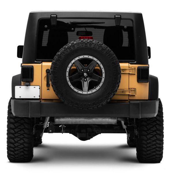 Raxiom J115435 - RAXJ115435 - Raxiom 07-18 Jeep Wrangler JK LED Tail Lights- Black Housing (Smoked Lens) - Shipped in Europe - Tuningsupply.com