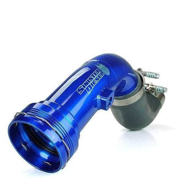 Sinister Diesel SD-INTRPIPE-6.7P-COLD-17 - SINSD-INTRPIPE-6.7P-COLD-17 - Sinister Diesel 17-19 Ford Powerstroke 6.7L Cold Side Charge Pipe - Shipped in Europe - Tuningsupply.com